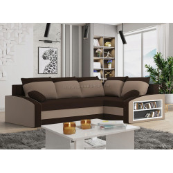 Диван угловой Magnifico Meble Grande Right Shelf Bonell Mikrofaza 20/Mikrofaza 48 Right (Brown/Cappuccino)