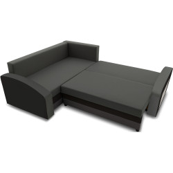 Диван угловой Magnifico Meble Grande Right Shelf Bonell Mikrofaza 27/Mikrofaza 15 Left (Grey/Black) Thumb