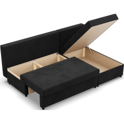 Диван угловой Magnifico Meble Kemi Right Bonell Mikrofaza 15 (Black) Thumb