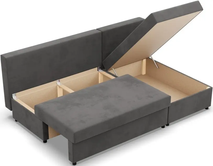 Диван угловой Magnifico Meble Kemi Right Bonell Mikrofaza 27 (Grey) - 4