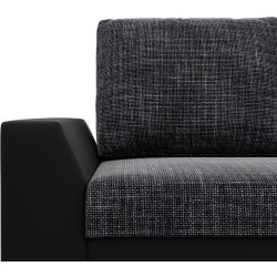 Диван угловой Magnifico Meble Lugo LL Lawa 17/Real 11 Right (Dark Grey/Black) Thumb