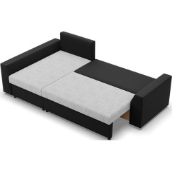 Диван угловой Magnifico Meble Lugo LL Lawa 9/Real 11 Left (Light Grey/Black) Thumb