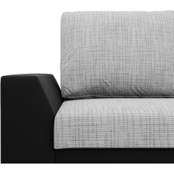 Диван угловой Magnifico Meble Lugo LL Lawa 9/Real 11 Right (Light Grey/Black) Thumb