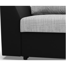 Диван угловой Magnifico Meble Lugo LL Lawa 9/Real 11 Right (Light Grey/Black) Thumb