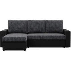 Canapea de colt Magnifico Meble Luna LL Lawa 17/Real 11 Left (Dark Grey/Black) Thumb