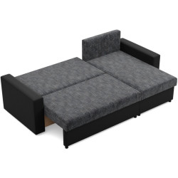 Canapea de colt Magnifico Meble Luna LL Lawa 17/Real 11 Right (Dark Grey/Black) Thumb