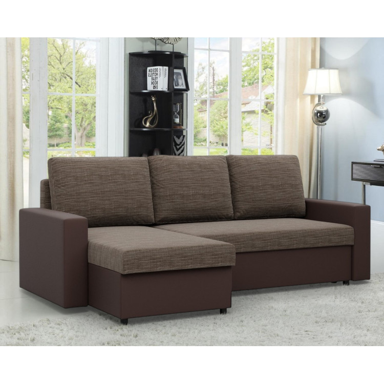 Canapea de colt Magnifico Meble Luna LL Lawa 2/Real 66 Left (Brown)