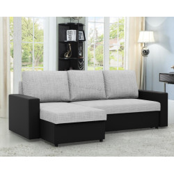 Диван угловой Magnifico Meble Luna LL Lawa 9/Real 11 Left (Light Grey/Black)