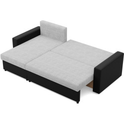 Диван угловой Magnifico Meble Luna LL Lawa 9/Real 11 Left (Light Grey/Black) Thumb