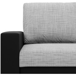 Диван угловой Magnifico Meble Luna LL Lawa 9/Real 11 Right (Light Grey/Black) Thumb