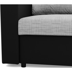 Диван угловой Magnifico Meble Luna LL Lawa 9/Real 11 Right (Light Grey/Black) Thumb