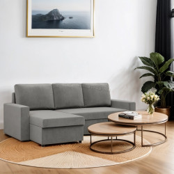 Диван угловой Magnifico Meble Neo LL Straight Bonell Kronos 15 (Light Grey)