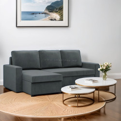 Диван угловой Magnifico Meble Neo LL Straight Bonell Kronos 34 (Dark Grey)