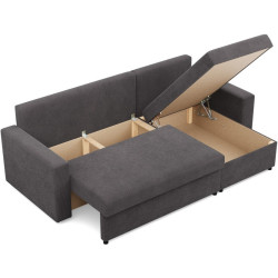 Диван угловой Magnifico Meble Neo LL Straight Bonell Poso 022 (Dark Grey) Thumb