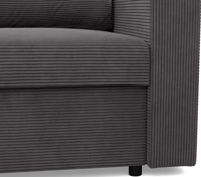 Диван угловой Magnifico Meble Neo LL Straight Bonell Poso 022 (Dark Grey)