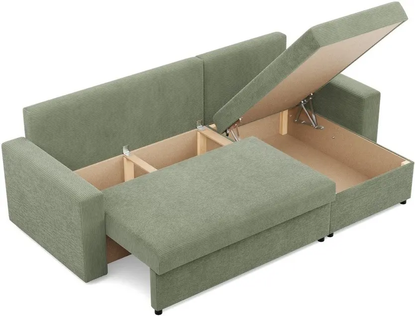 Диван угловой Magnifico Meble Neo LL Straight Bonell Poso 047 (Olive)