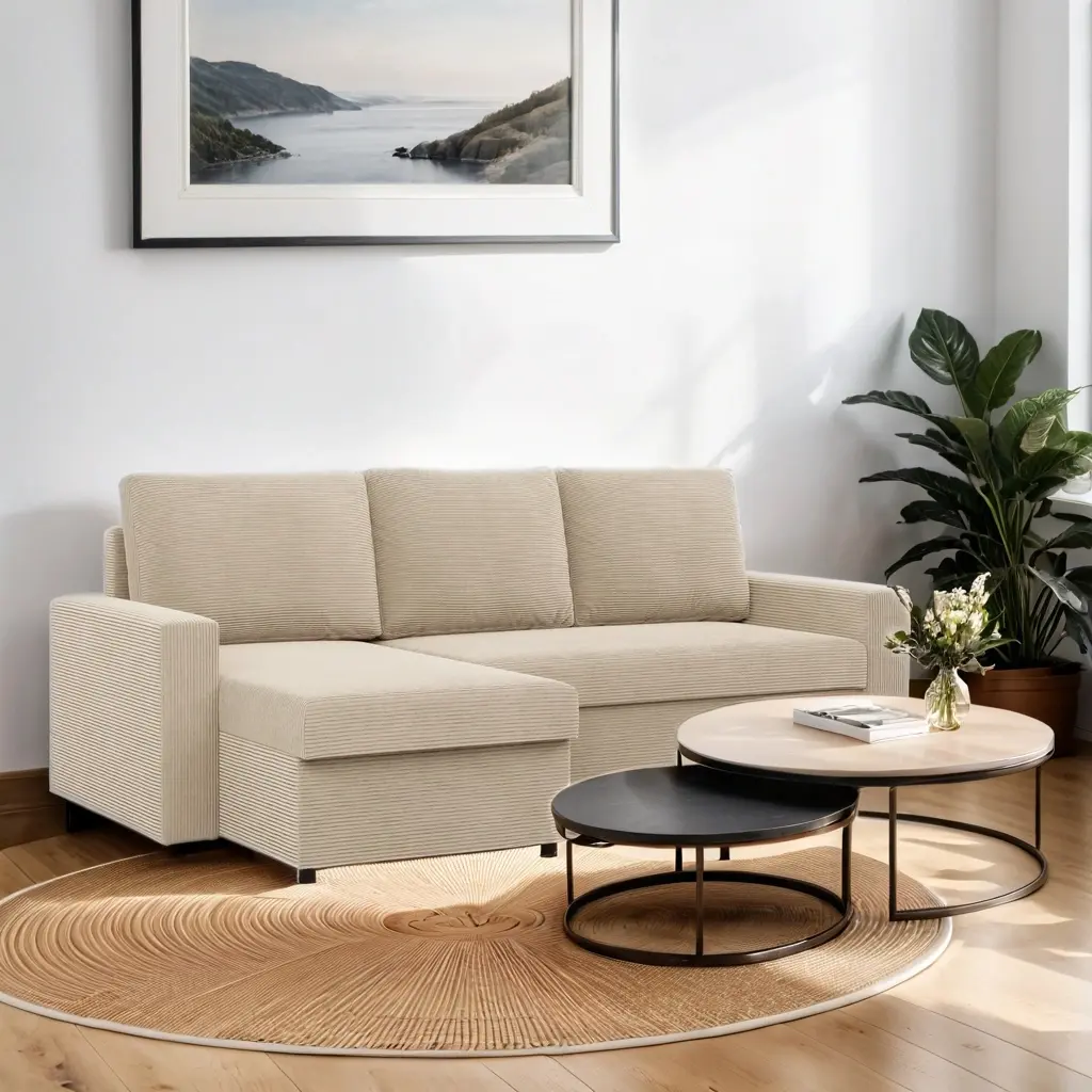 Диван угловой Magnifico Meble Neo LL Straight Bonell Poso 100 (Beige)