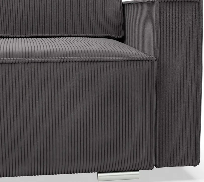 Диван угловой Magnifico Meble Noto LL Poso 022 (Dark Grey)