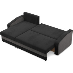 Диван угловой Magnifico Meble Orion LL Bonell Mikrofaza 15/Mikrofaza 27 Left (Black/Grey) Thumb