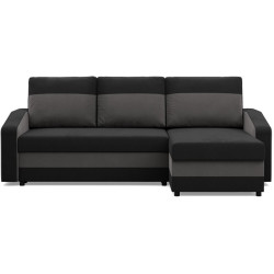 Canapea de colt Magnifico Meble Orion LL Bonell Mikrofaza 15/Mikrofaza 27 Right (Black/Grey) Thumb