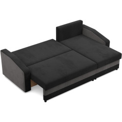 Canapea de colt Magnifico Meble Orion LL Bonell Mikrofaza 15/Mikrofaza 27 Right (Black/Grey) Thumb