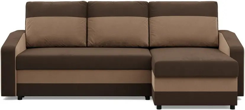 Диван угловой Magnifico Meble Orion LL Bonell Mikrofaza 20/Mikrofaza 48 Right (Grey/Cappuccino)