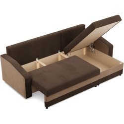 Диван угловой Magnifico Meble Orion LL Bonell Mikrofaza 20/Mikrofaza 48 Right (Grey/Cappuccino) Thumb