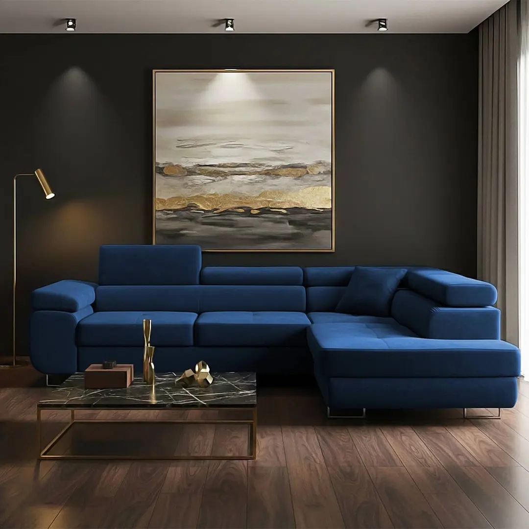 Диван угловой Magnifico Meble Rigatto Kronos 09 Right (Navy)