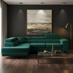 Диван угловой Magnifico Meble Rigatto Kronos 19 Left (Bottle Green)
