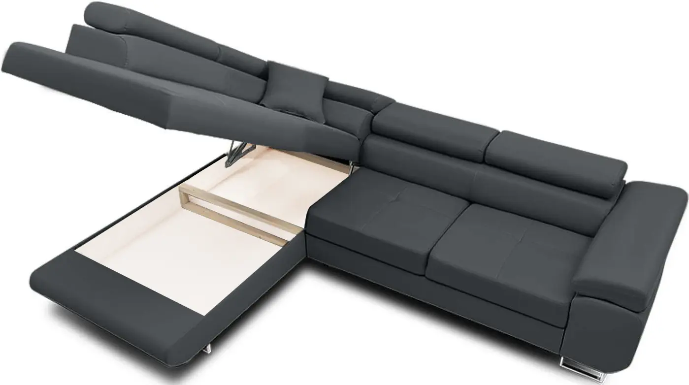 Диван угловой Magnifico Meble Rigatto Kronos 34 Left (Dark Grey)