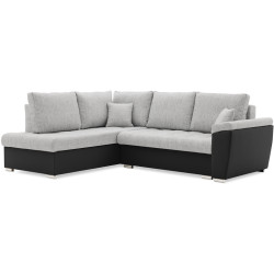 Canapea de colt Magnifico Meble Vegas 245/190 Lawa 09/Real 11 Left (Light Grey/White) Thumb