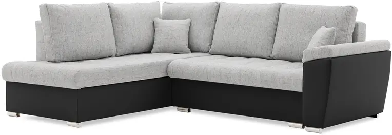 Canapea de colt Magnifico Meble Vegas 245/190 Lawa 09/Real 11 Left (Light Grey/White)