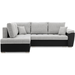 Canapea de colt Magnifico Meble Vegas 245/190 Lawa 09/Real 11 Left (Light Grey/White) Thumb