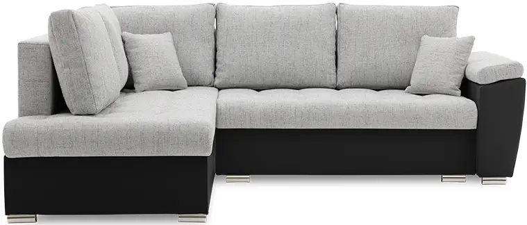 Canapea de colt Magnifico Meble Vegas 245/190 Lawa 09/Real 11 Left (Light Grey/White)