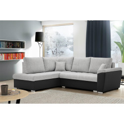 Canapea de colt Magnifico Meble Vegas 245/190 Lawa 09/Real 11 Left (Light Grey/White)