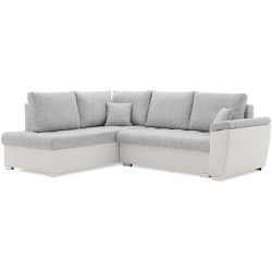 Canapea de colt Magnifico Meble Vegas 245/190 Lawa 09/Real 17 Left (Light Grey/White) Thumb