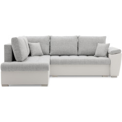 Canapea de colt Magnifico Meble Vegas 245/190 Lawa 09/Real 17 Left (Light Grey/White) Thumb