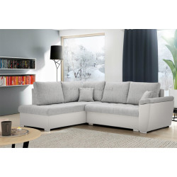 Canapea de colt Magnifico Meble Vegas 245/190 Lawa 09/Real 17 Left (Light Grey/White)