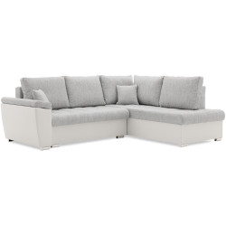 Canapea de colt Magnifico Meble Vegas 245/190 Lawa 09/Real 17 Right (Light Grey/White) Thumb