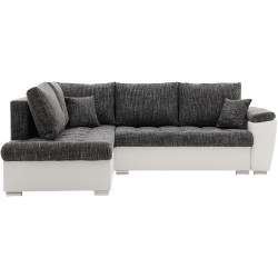 Canapea de colt Magnifico Meble Vegas 245/190 Lawa 17/Real 17 Left (Dark Grey/White) Thumb