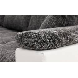 Canapea de colt Magnifico Meble Vegas 245/190 Lawa 17/Real 17 Left (Dark Grey/White) Thumb