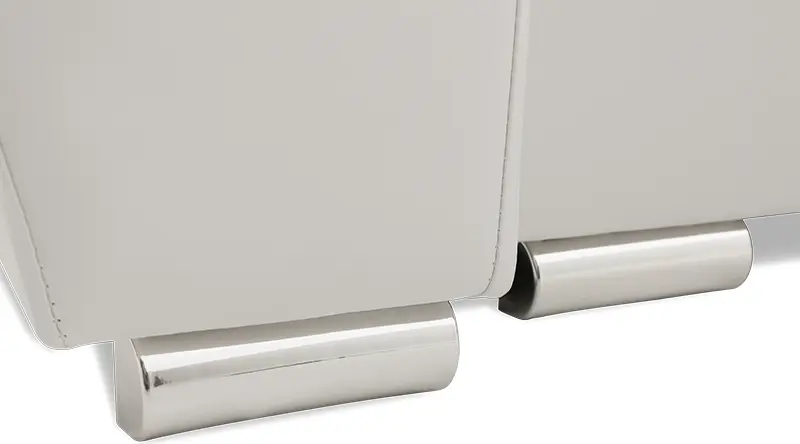 Canapea de colt Magnifico Meble Vegas 245/190 Lawa 17/Real 17 Left (Dark Grey/White)