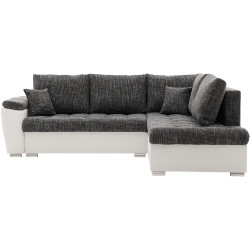 Canapea de colt Magnifico Meble Vegas 245/190 Lawa 17/Real 17 Right (Dark Grey/White) Thumb