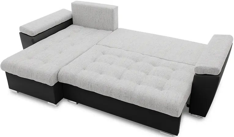 Canapea de colt Magnifico Meble Vegas 250/160 Lawa 09/Real 11 Left (Light Grey/Black)