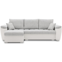 Canapea de colt Magnifico Meble Vegas 250/160 Lawa 09/Real 17 Left (Light Grey/White) Thumb