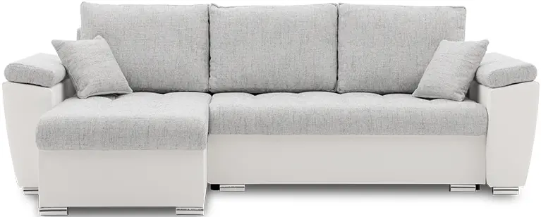 Canapea de colt Magnifico Meble Vegas 250/160 Lawa 09/Real 17 Left (Light Grey/White)