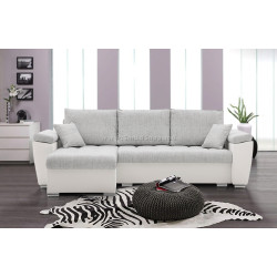 Canapea de colt Magnifico Meble Vegas 250/160 Lawa 09/Real 17 Left (Light Grey/White)