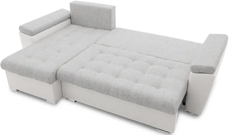 Canapea de colt Magnifico Meble Vegas 250/160 Lawa 09/Real 17 Left (Light Grey/White)