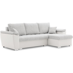 Canapea de colt Magnifico Meble Vegas 250/160 Lawa 09/Real 17 Right (Light Grey/White) Thumb