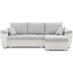 Canapea de colt Magnifico Meble Vegas 250/160 Lawa 09/Real 17 Right (Light Grey/White) Thumb